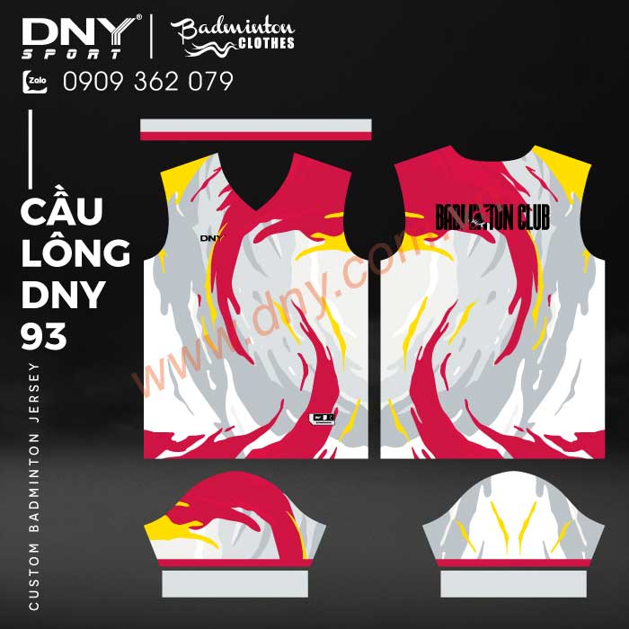 MẪU ÁO CẦU LÔNG THIẾT KẾ THEO YÊU CẦU | DNY-CL2603270093